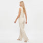 2 Piece Striped Vest Top and Wide Leg Pants Set