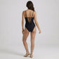 One Piece Swimsuit Adjustable Spaghetti Straps Corset Back Lace Up Tummy Control Shaping Fit