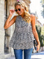 One-Shoulder Bow Tiered Blouse