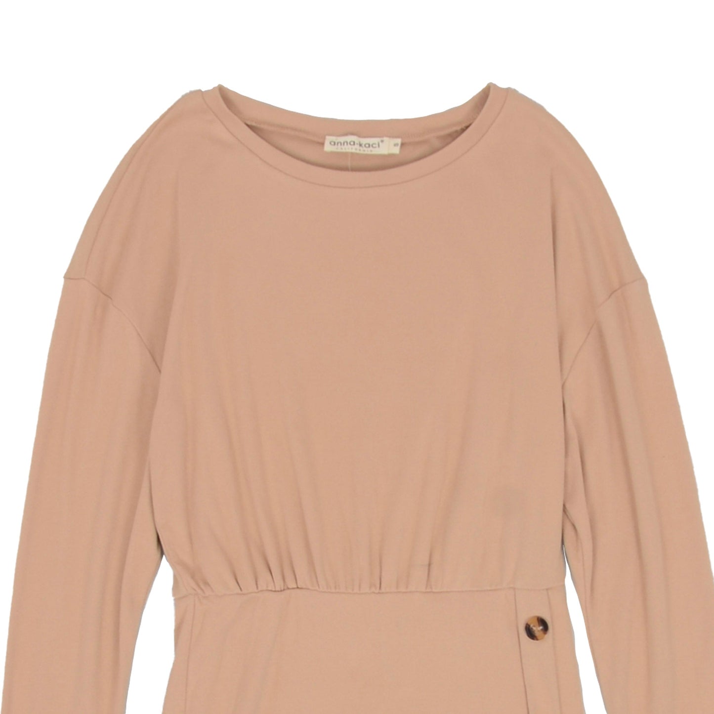 Contrast Button Skirt Bodycon Dress