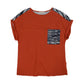 Zebra Print Two Tone Tee