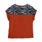 Zebra Print Two Tone Tee