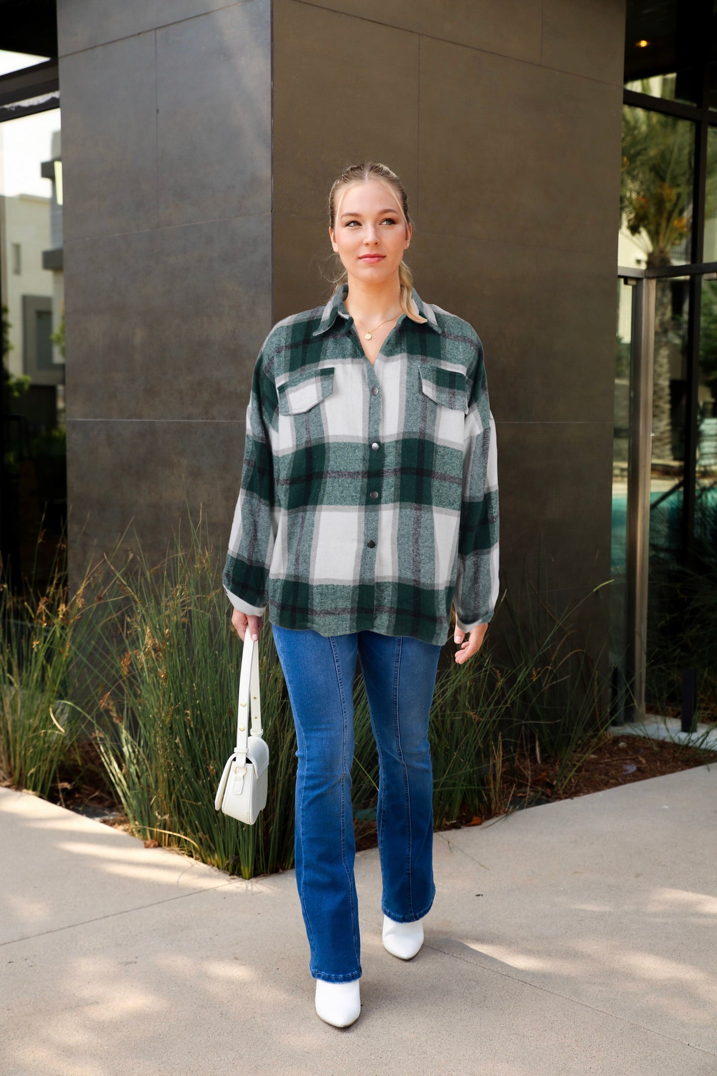 Plaid Flap Pocket Flannel