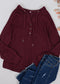 Drop Shoulder Button Front Hooded Sweater