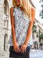 One-Shoulder Bow Tiered Blouse