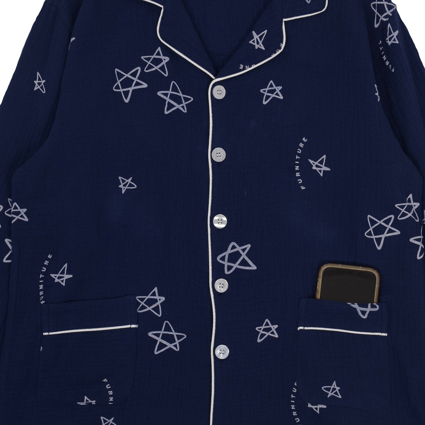 Star Doodle Print Pajama Coordinates