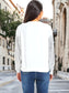 Sparkle Sequin Tops Sweatshirt Long Lantern Sleeve Pullover