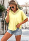 Scallop Lace V Neck T-Shirt