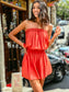 Strapless Textured Summer Romper