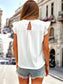 Keyhole Back Eyelet Top