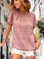 Swiss Dot Puff Sleeve Blouse