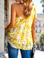 One-Shoulder Bow Tiered Blouse