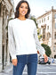 Sparkle Sequin Tops Sweatshirt Long Lantern Sleeve Pullover