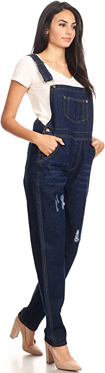 Vintage Adjustable Strap Denim Overalls