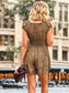 Puff Sleeve Tiered Romper
