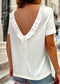 Ruffle Low Back T-Shirt