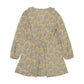 Anna-Kaci Floral Print V Neck Long Sleeve Ruffle Detail Dress for Women