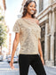 One Shoulder Cap Sleeve Sequin Top