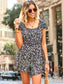 Puff Sleeve Tiered Romper