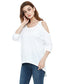 Shoulder Cut-Out Long T-Shirt