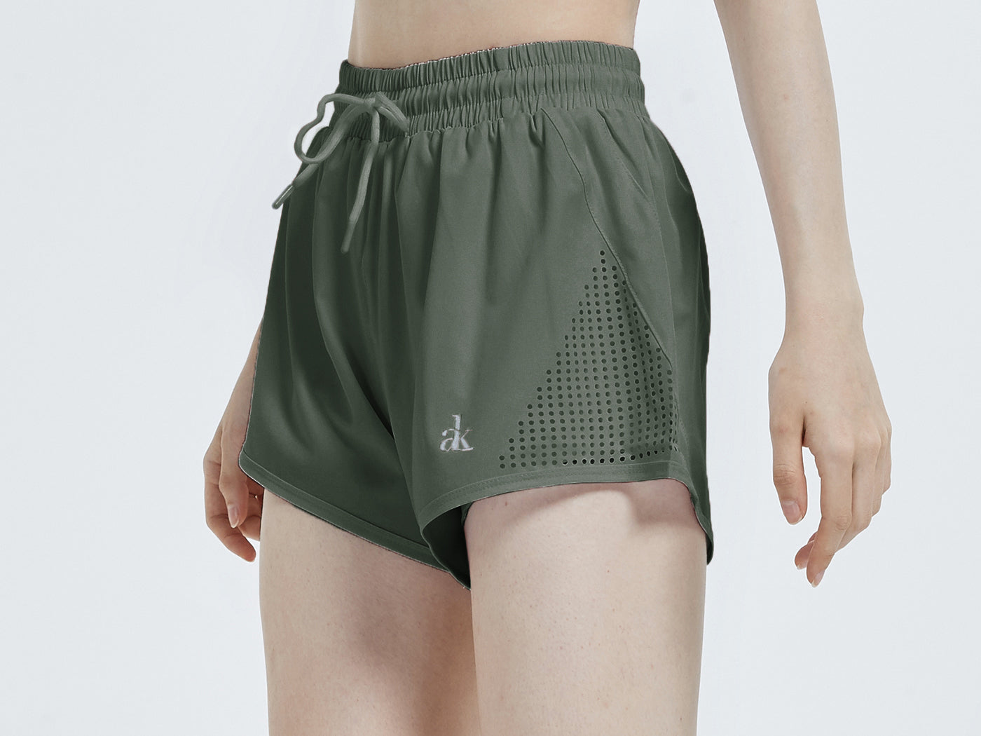 Double Layer Running Shorts with Ventilation Cutouts