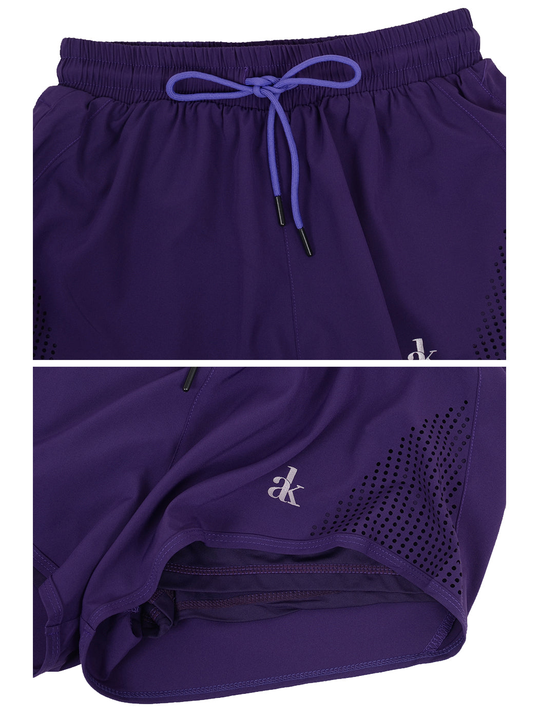 Double Layer Running Shorts with Ventilation Cutouts