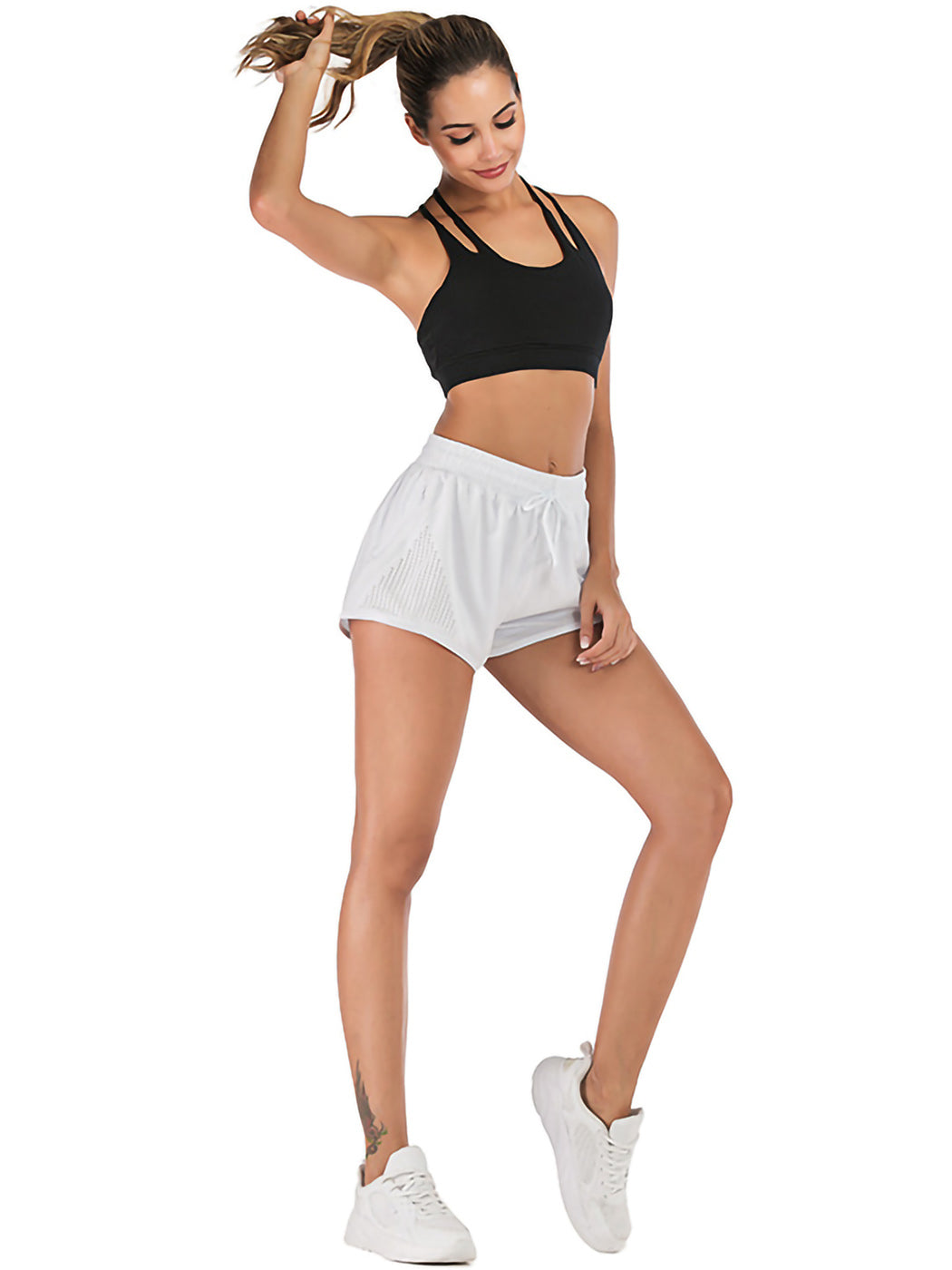 Double Layer Running Shorts with Ventilation Cutouts