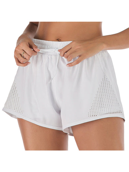 Double Layer Running Shorts with Ventilation Cutouts