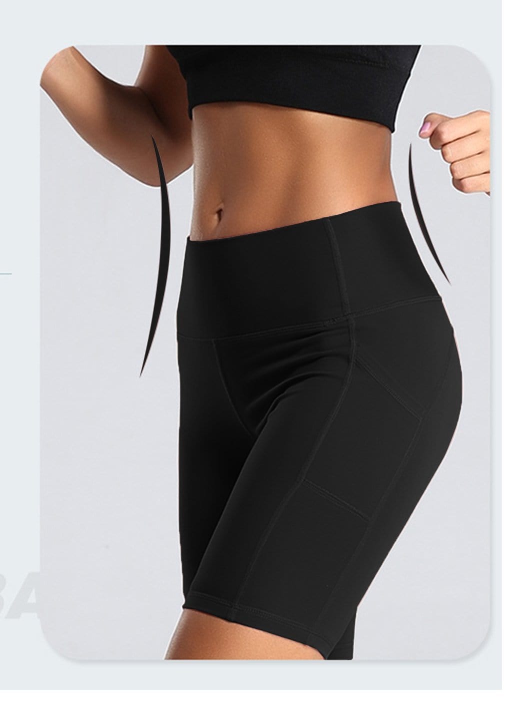 Sport Shorts Elastic Quick-Drying Fitness Yoga Pants