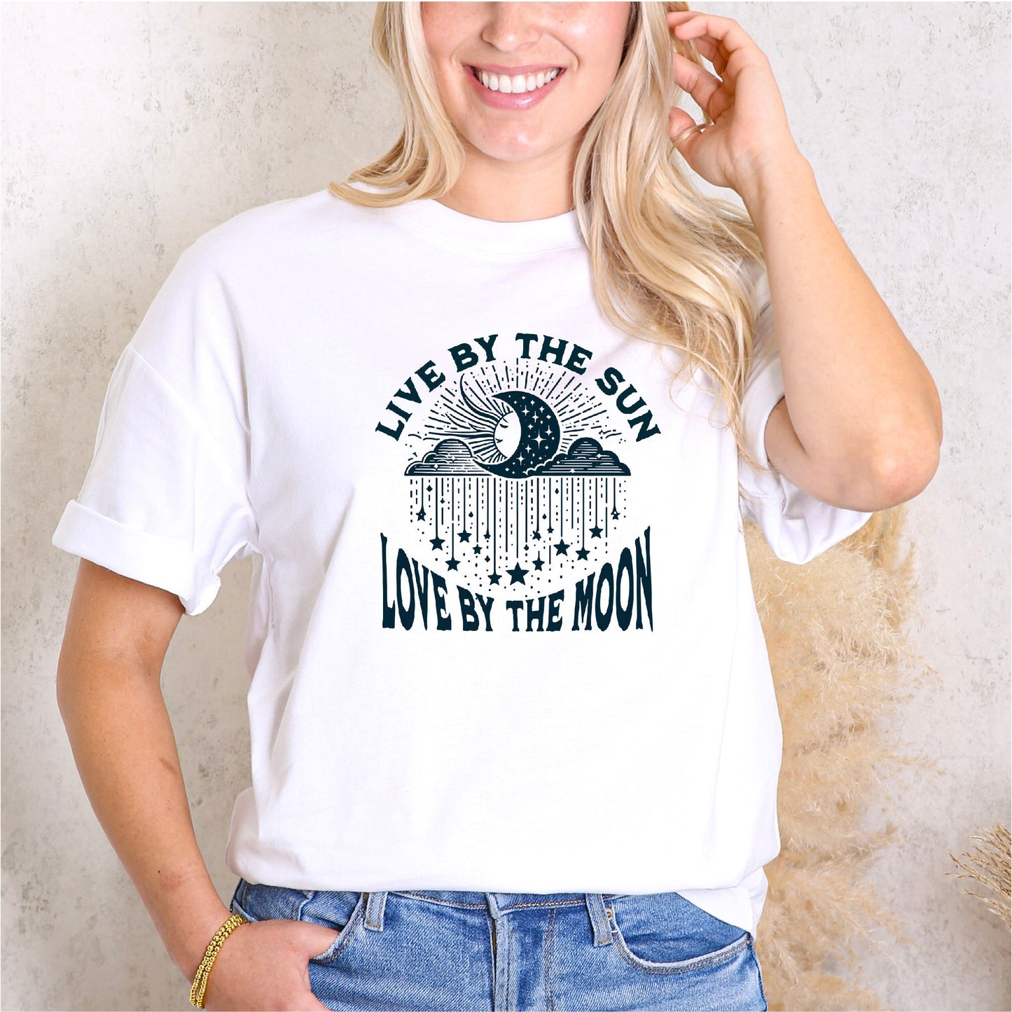 "Live by the Sun, Love by the Moon" Celestial Harmony T-Shirt