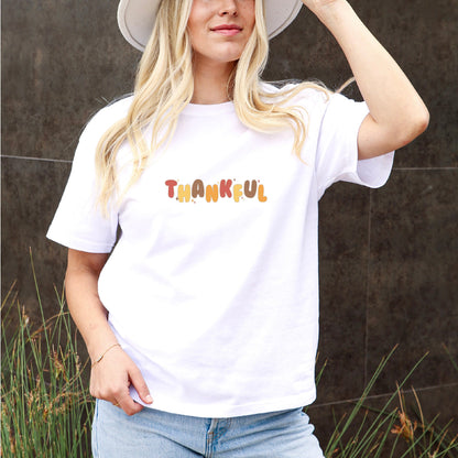 "Thankful Sparkle" Tee: Gratitude Illuminated