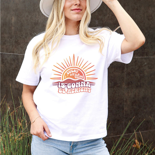 Embrace the Day: Sunrise Vibes 'Every Little Thing Is Gonna Be Alright' T-Shirt