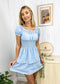 Off-Shoulder Shirred Waist Dress