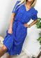 Ditsy Floral Ruffle Hem Midi Dress
