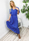 Ditsy Floral Ruffle Hem Midi Dress