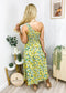 One Shoulder Floral Print Dress