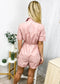 Collared Tie Waist Romper