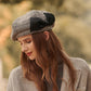 Reversed Bow Textured Beret