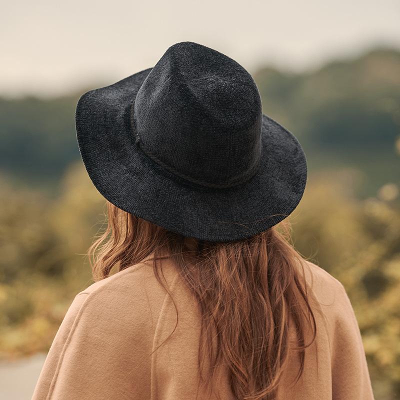 Slim Braided Trim Woven Hat