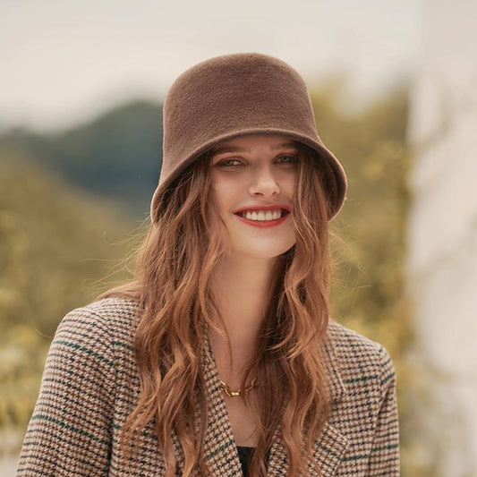 Simple Wool Cloche Hat