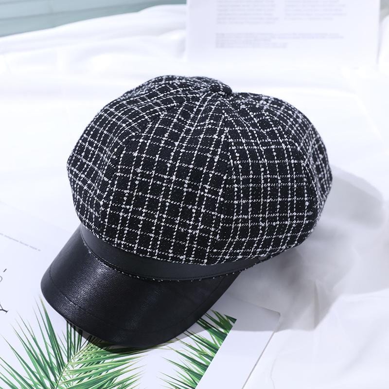 Tweed Top Baker Boy Cap