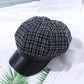 Tweed Top Baker Boy Cap
