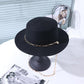 Chain Detail Boater Hat