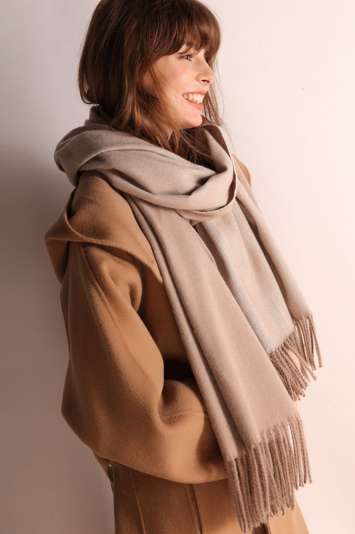 Minimalist Fringe Hem Scarf