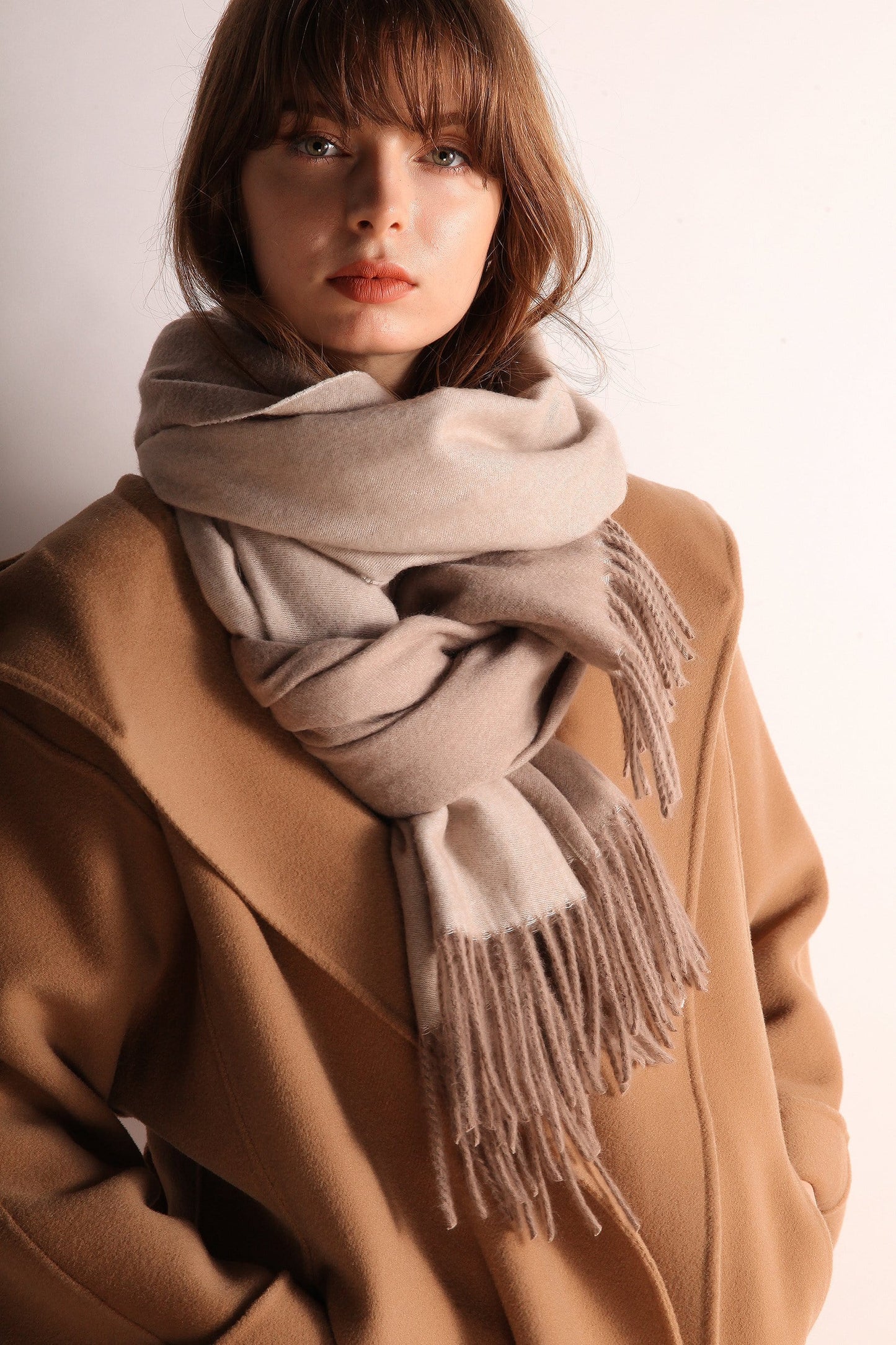 Minimalist Fringe Hem Scarf