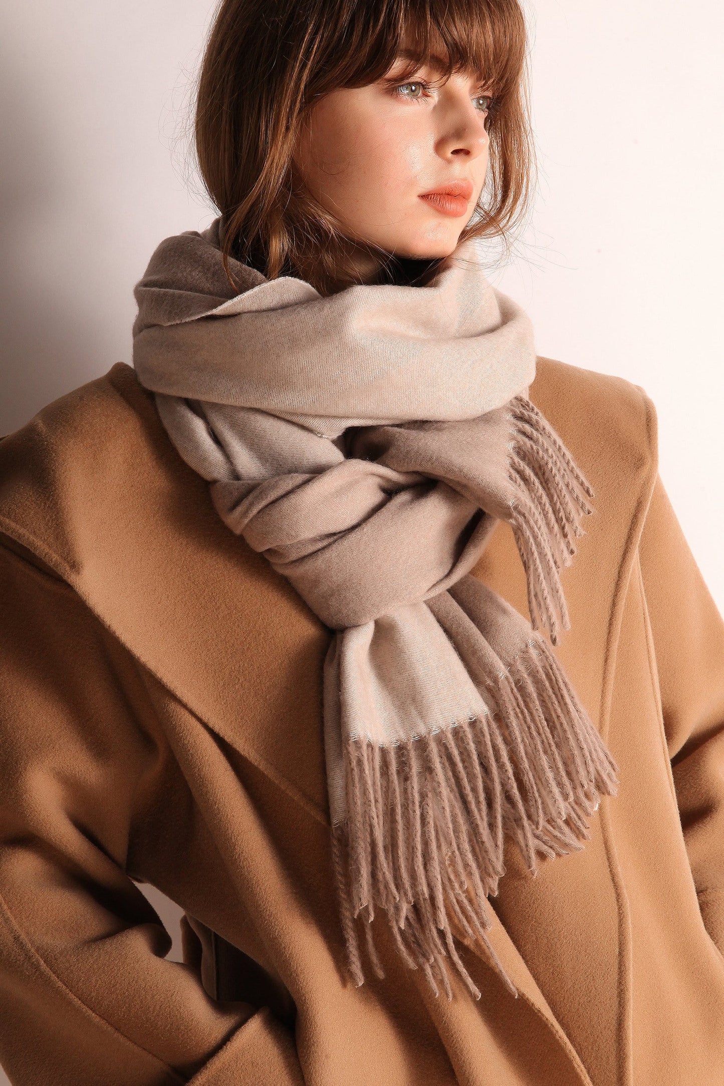 Minimalist Fringe Hem Scarf