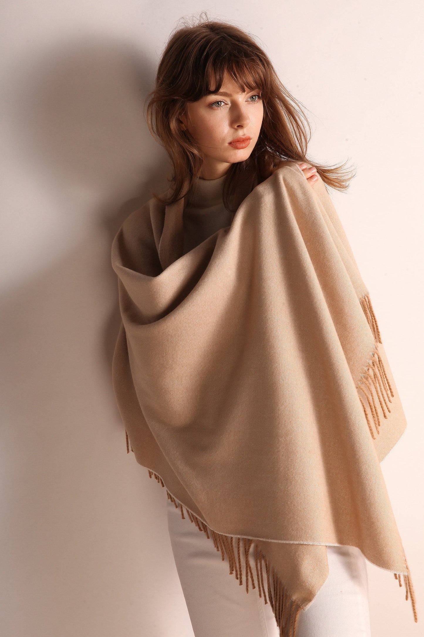 Minimalist Fringe Hem Scarf