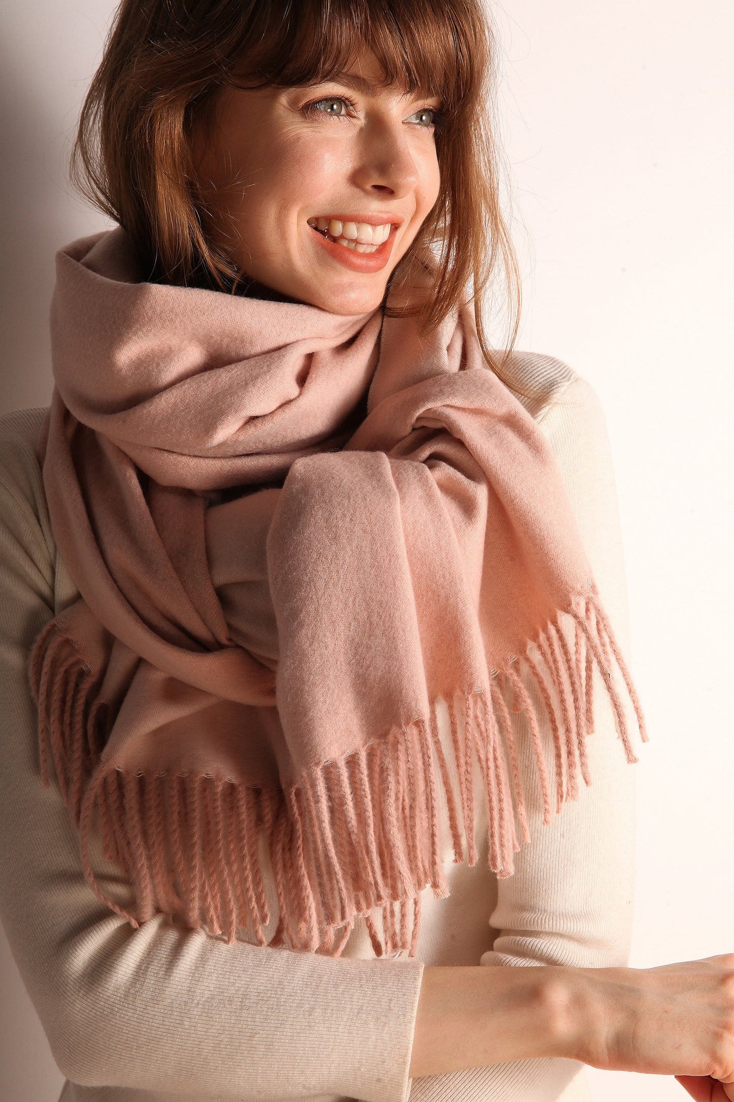 Minimalist Fringe Hem Scarf