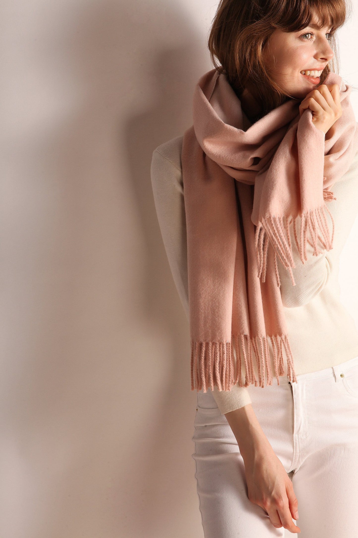 Minimalist Fringe Hem Scarf