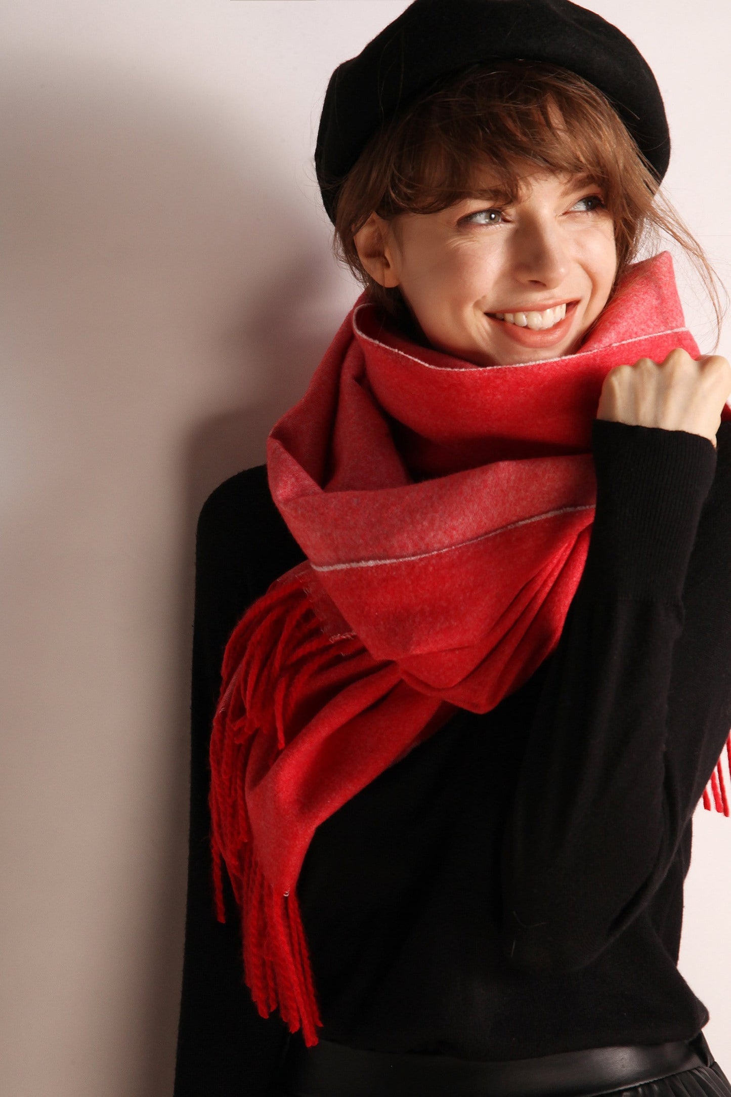 Minimalist Fringe Hem Scarf